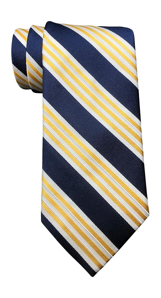 BROOKS BROTHERS ネイビー　ストライプ　イエロー　ネクタイ BROOKS BROTHERS ネイビー ストライプ イエロー ネクタイ 美品